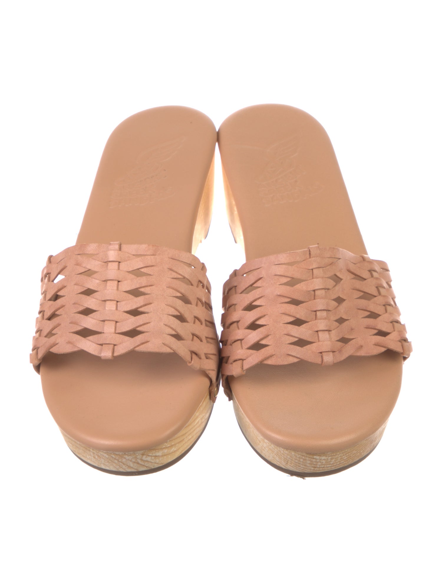 Ancient Greek Sandals Leather Slides